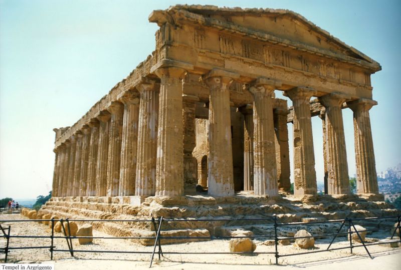 Tempel in Argrigento